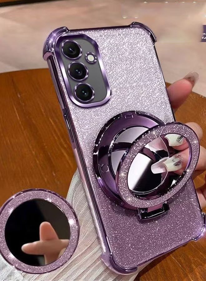 واي جيه غطاء واقٍ للهاتف المحمول لمع سلسلة سامسونج جالاكسي A56 5G لامع ومغلف بالكهرباء - Image 1